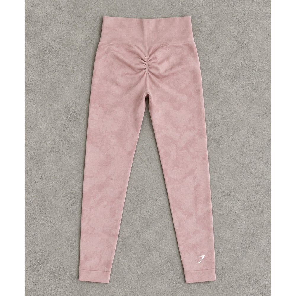 Gymshark Adapt Camo Seamless Leggings Pink High Waisted Scrunch Bum Activewear